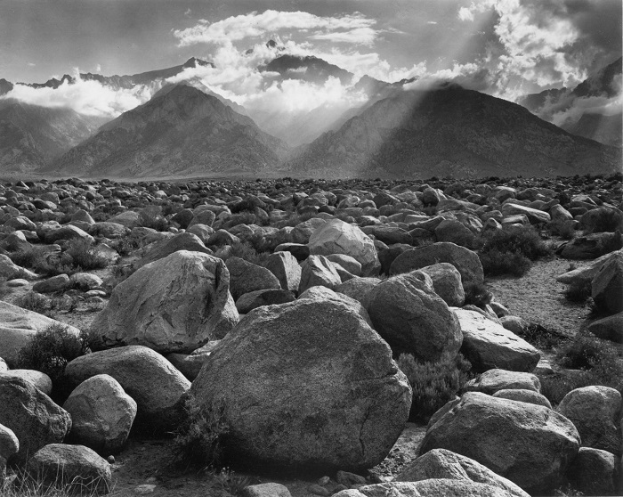 Mount Williamson, Sierra Nevada, from Owens Valley, California — Ansel Adams