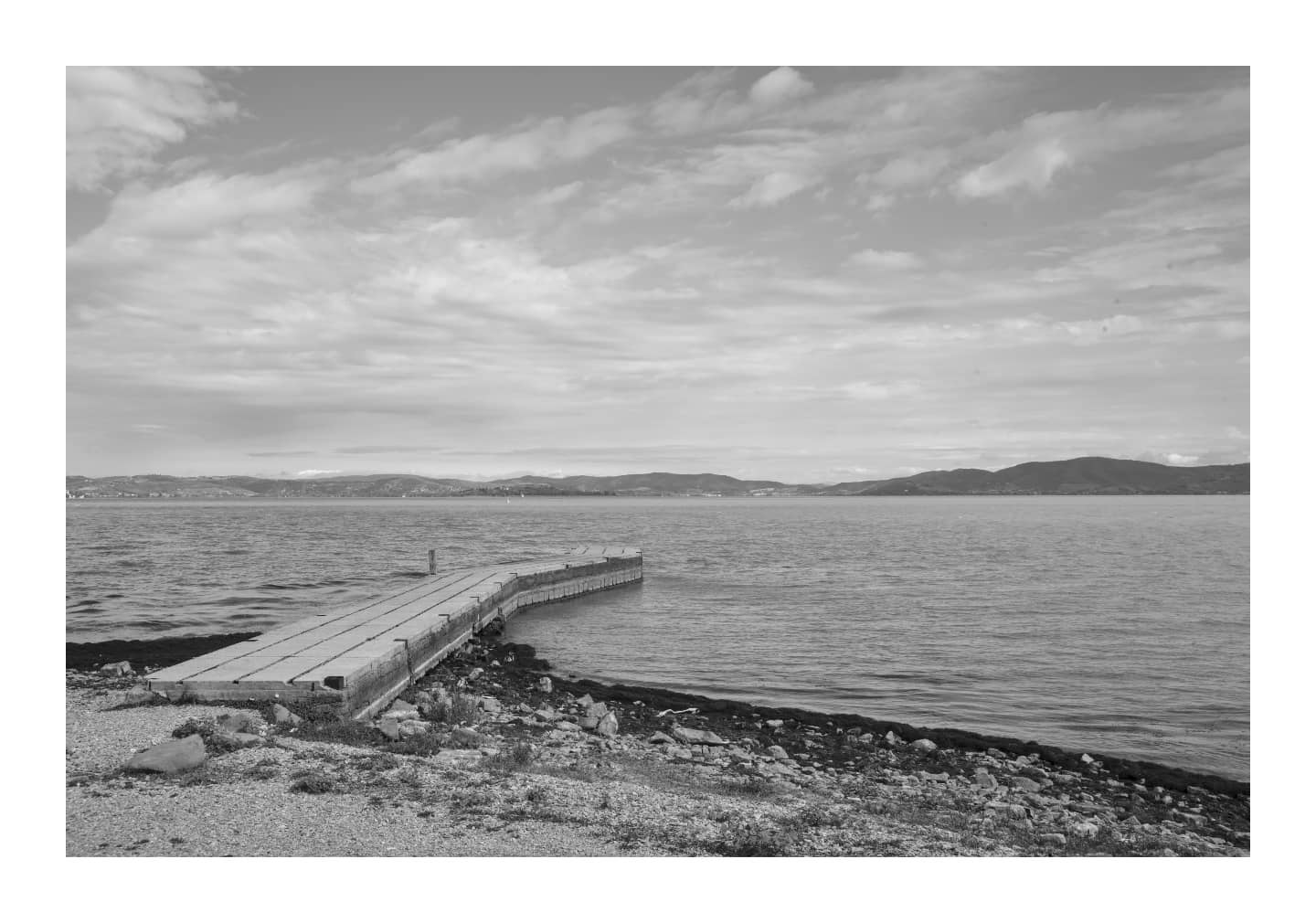 Pier extending into the water