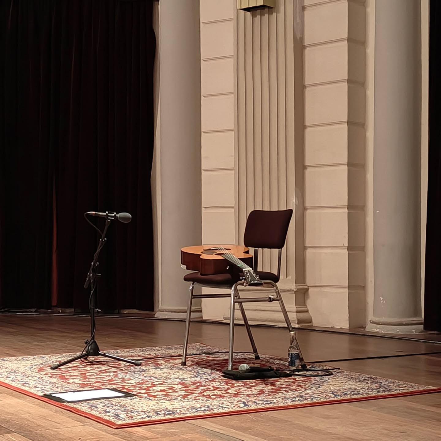 Guitar on a concert stage